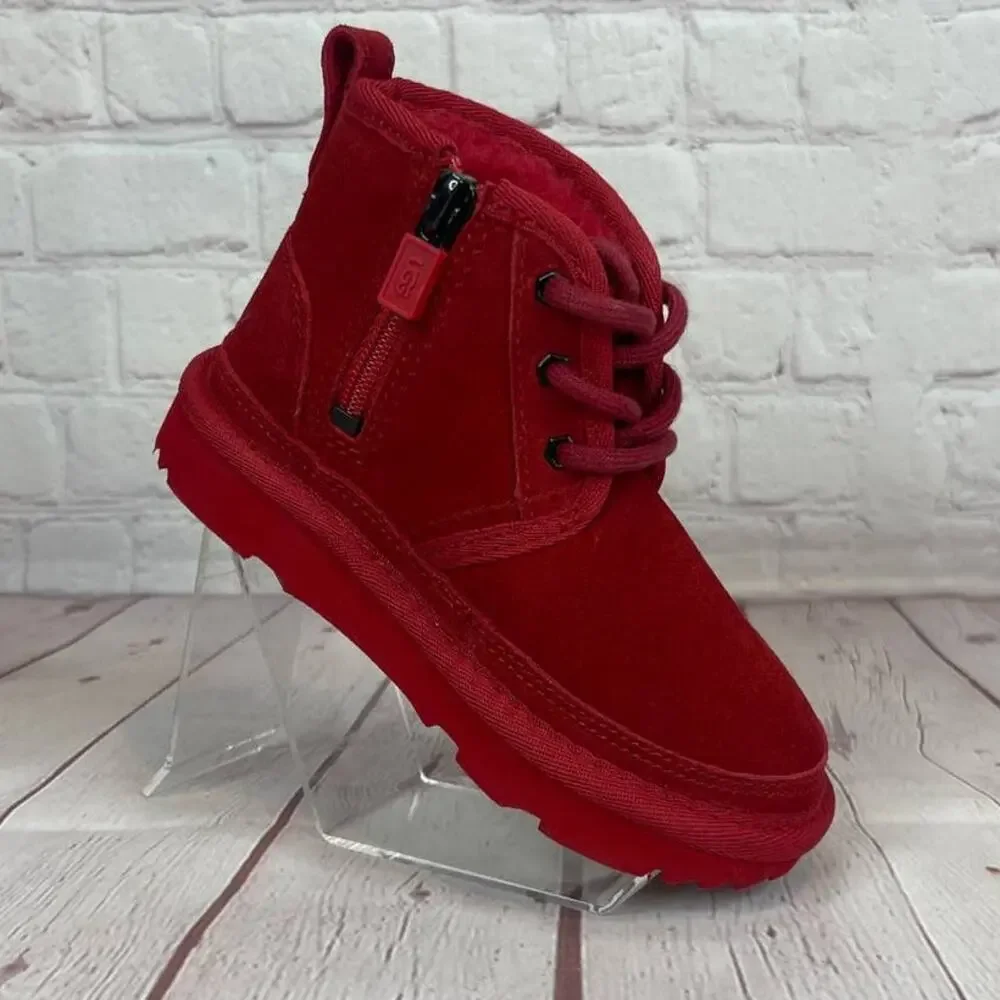 Ugg Neumel II Suede Chukka Red Boots Toddlers Size 9 (S/N 1017320T)
